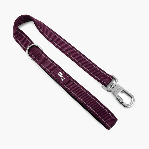 Short Trainer Dog Leash - Burgundy