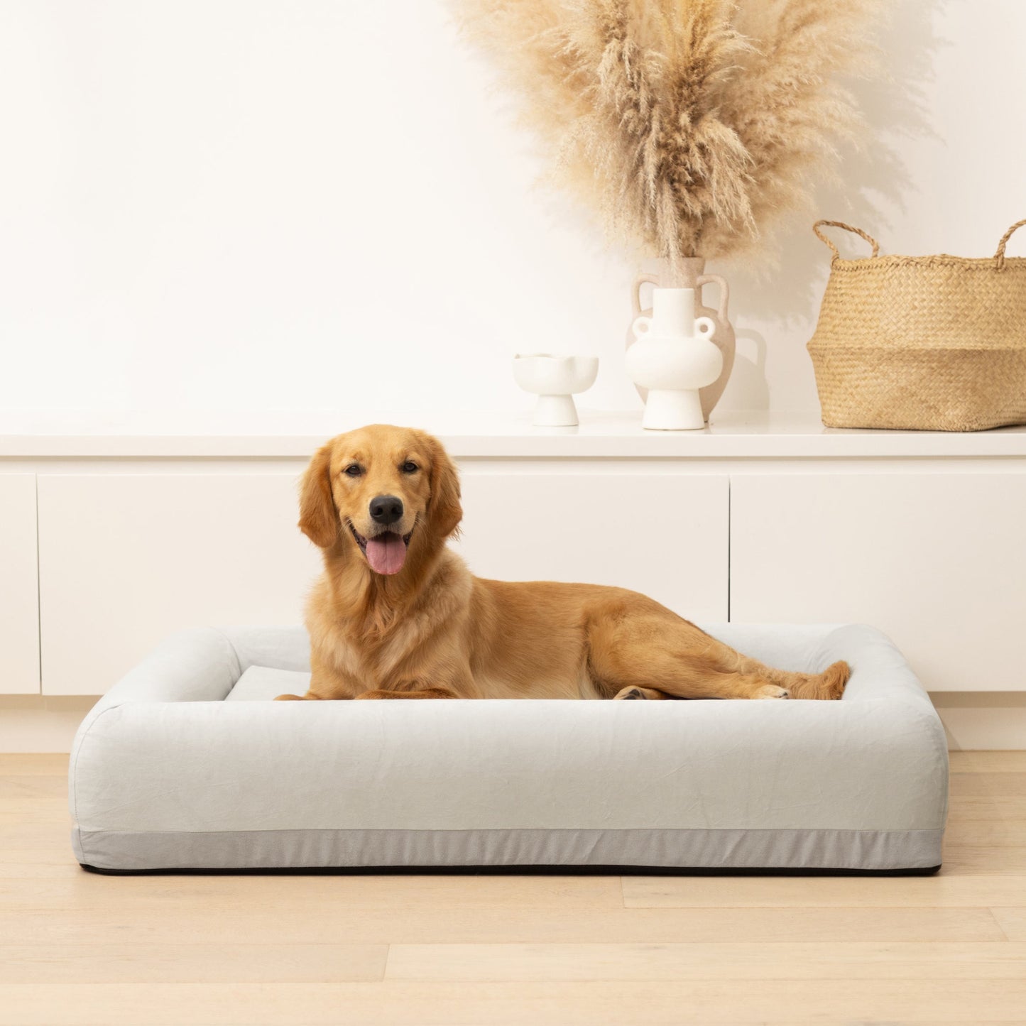 Premium Orthopedic Memory Foam Dog Bed - Grey (Medium)