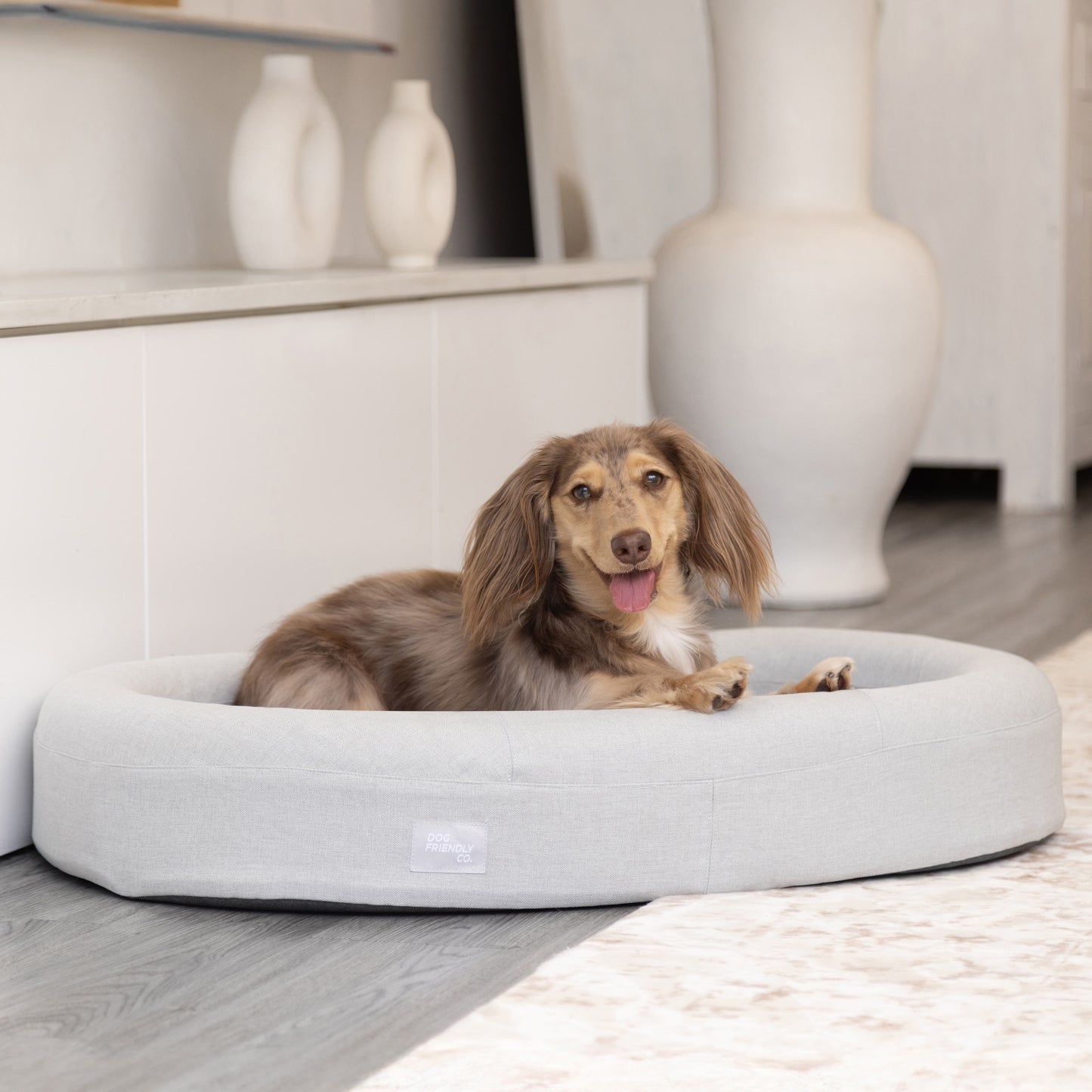 Chill Pill Memory Foam Dog Bed - Grey (Large)