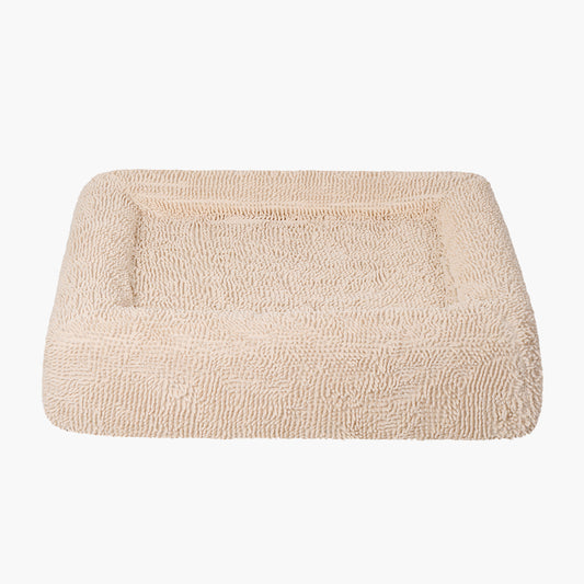 Orthopedic Memory Foam Dog Bed - Cream (Small)