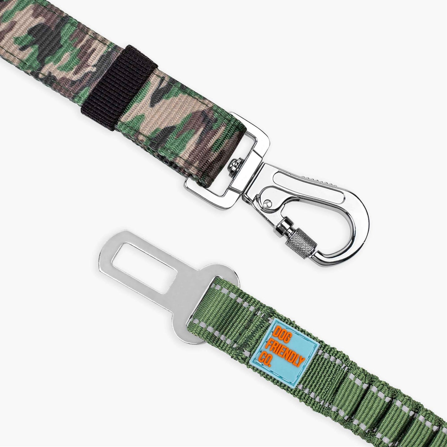 Dog Seat Belt - Green Camo